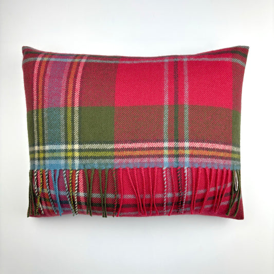 MacLean of Duart Weathered Fringed Tartan Cushion