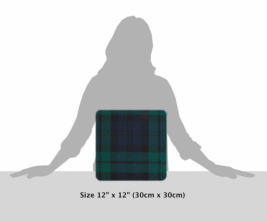 Black Watch Modern Tartan Cushion