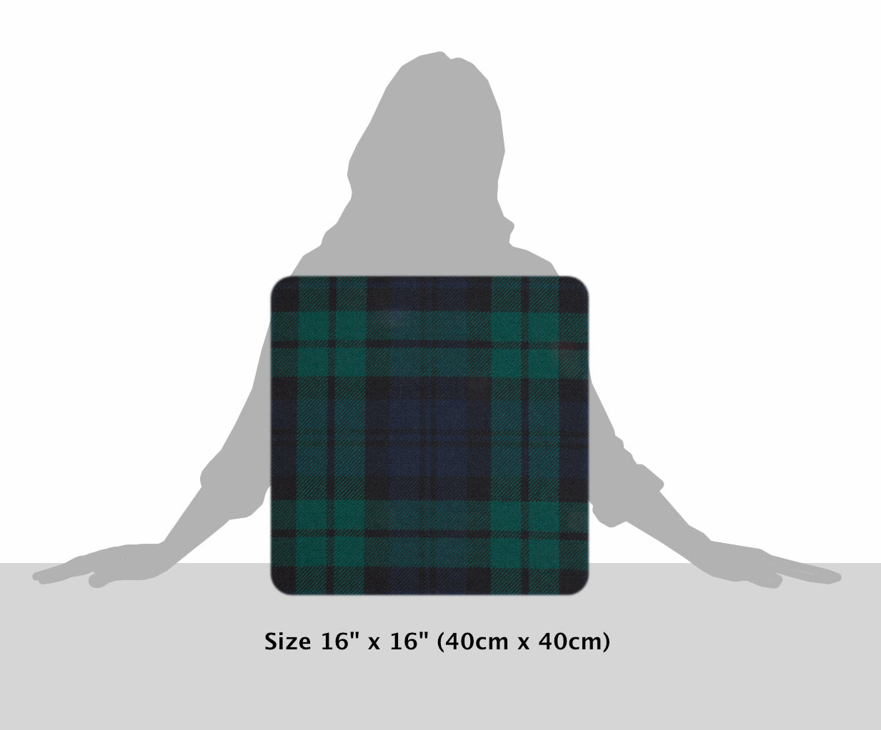 Black Watch Modern Tartan Cushion
