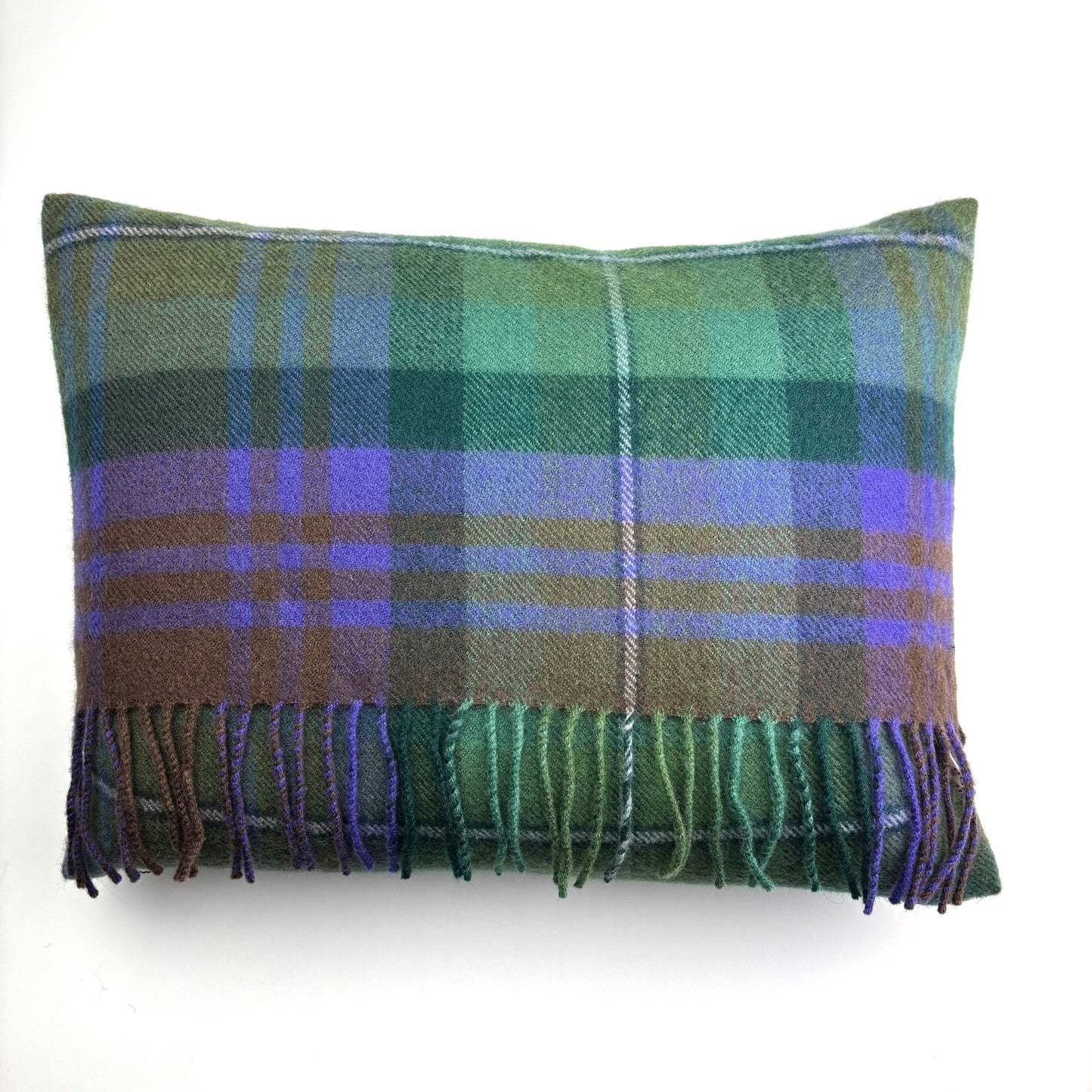 Isle of Skye Fringed Tartan Cushion