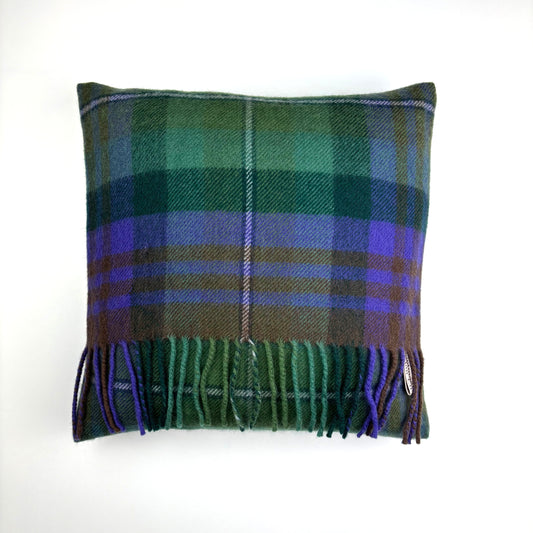 Isle of Skye Fringed Tartan Cushion