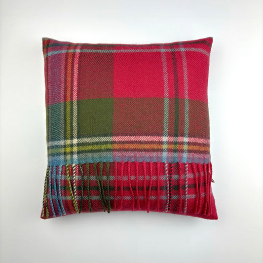 MacLean of Duart Weathered Fringed Tartan Cushion