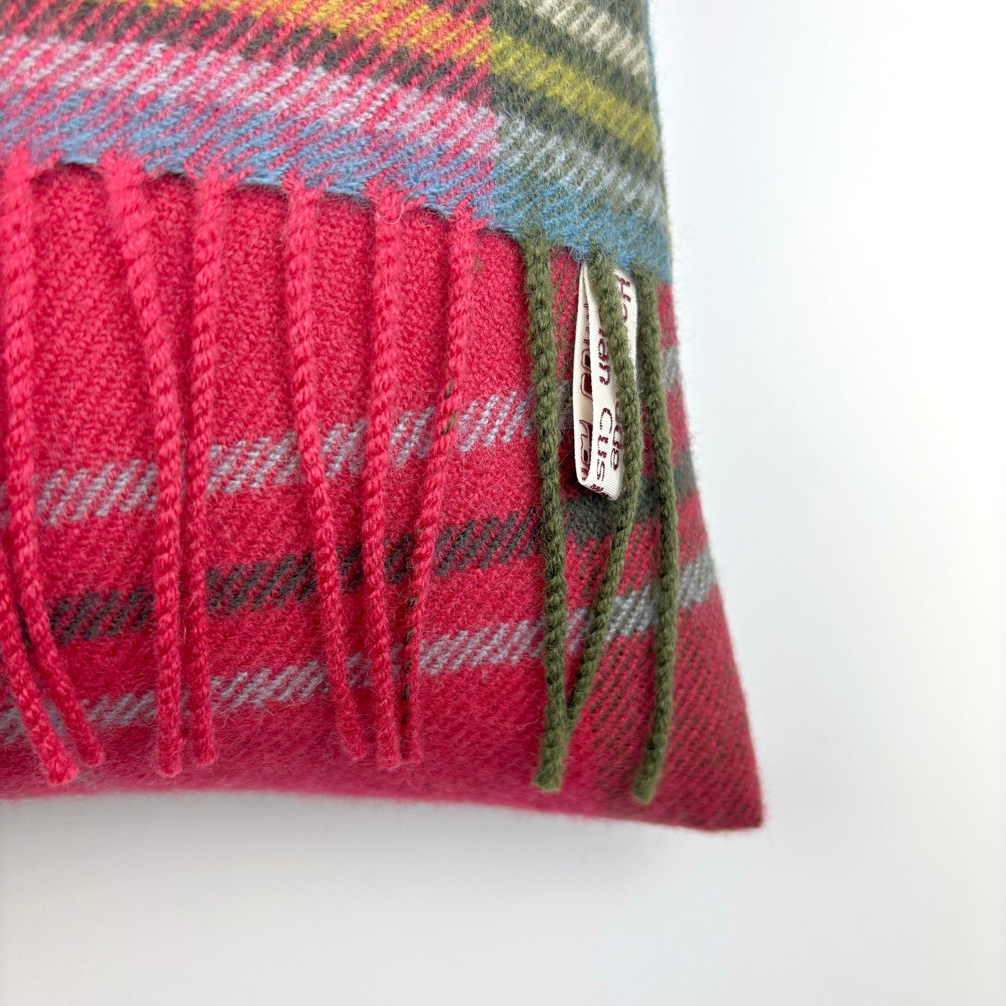 MacLean of Duart Weathered Fringed Tartan Cushion
