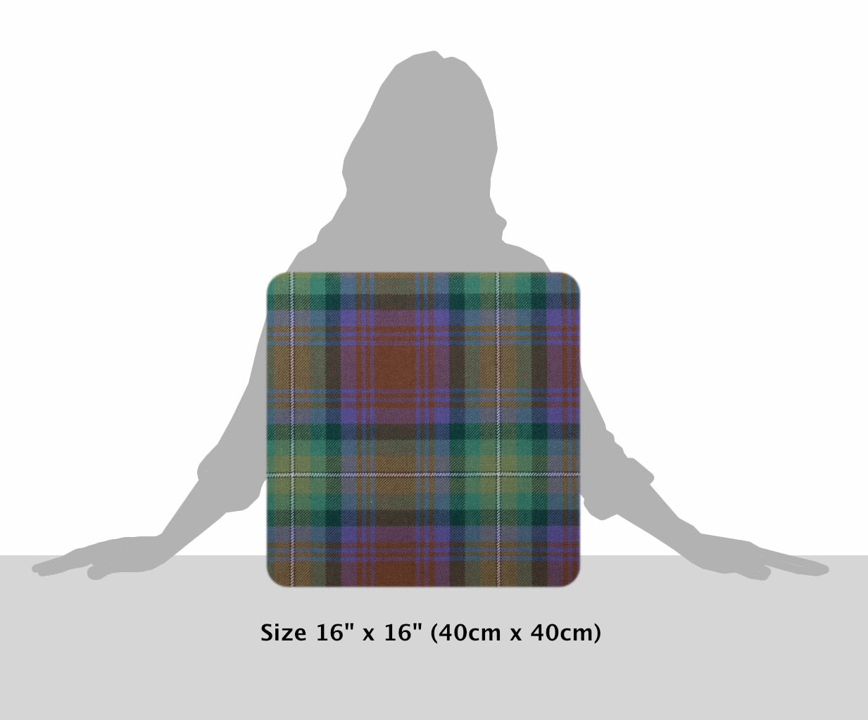 Isle of Skye Fringed Tartan Cushion