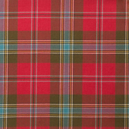 MacLean of Duart Weathered Tartan Scottie, close-up of fabric filling the frame