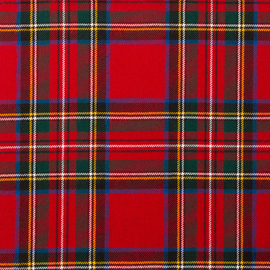 Stewart Royal Modern Tartan Cushion, fabric swatch filling the frame, flat-on