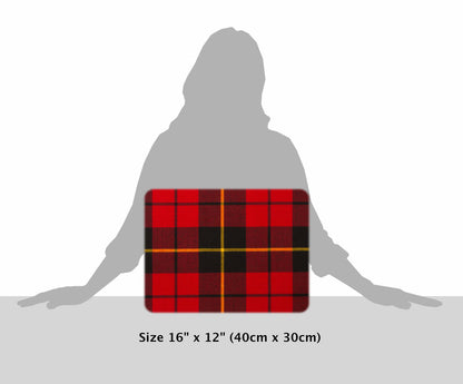 Wallace Red Modern Tartan Cushion